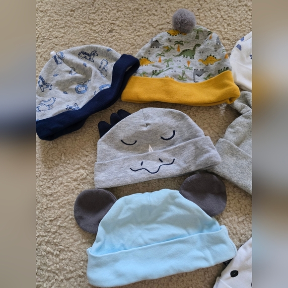 10 Baby Caps Set - Picture 3 of 13